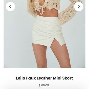 NWT American Threads beige/ ivory skort